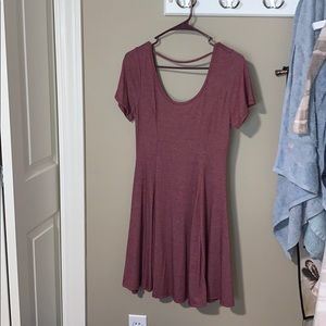 Flowy casual pink dress